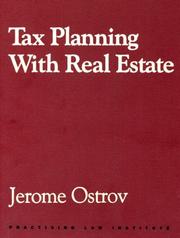 Cover of: Tax planning with real estate