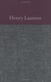 Cover of: The papers of Henry Laurens