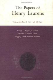 Cover of: The Papers of Henry Laurens by Henry Laurens