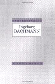 Cover of: Understanding Ingeborg Bachmann by Karen Achberger