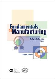 Cover of: Fundamentals of Manufacturing by Philip D. Rufe