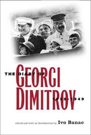 The diary of Georgi Dimitrov, 1933-1949 by Georgi Dimitrov
