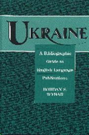 Cover of: Ukraine by Bohdan S. Wynar, Bohdan S. Wynar