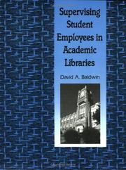 Cover of: Supervising student employees in academic libraries