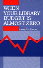 Cover of: When your library budget is almost zero