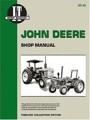 Cover of: John Deere I and T Shop Manual: Models 1250, 1450, 1650