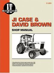 Cover of: Ji Case & David Brown: Shop Manual (I & T Shop Service Manuals)