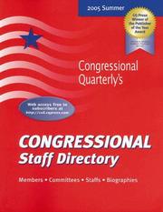 Cover of: Congressional Staff Directory, Summer 2005 (Congressional Staff Directory  Summer) by Cq Editors