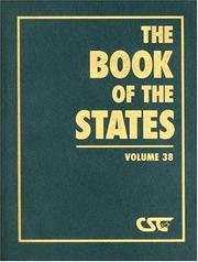 Cover of: Book of the States, 2006 Volume 38 (Book of the States)