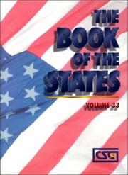 Cover of: The Book of the States 2000-01 (Book of the States) by Council of State Government