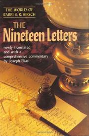 Cover of: The nineteen letters by Samson Raphael Hirsch