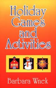 Cover of: Holiday games and activities