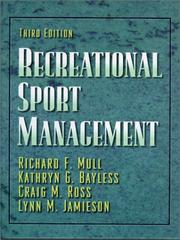 Cover of: Recreational sport management by Richard F. Mull ... [et al.].