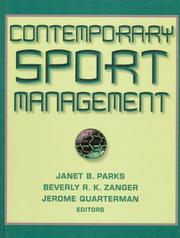 Cover of: Contemporary sport management