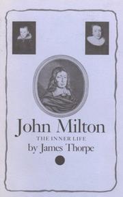 Cover of: John Milton: the inner life