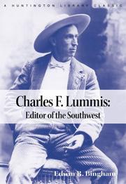 Cover of: Charles F. Lummis by Edwin R. Bingham, Edwin R. Bingham