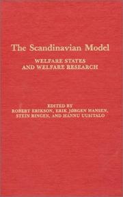 Cover of: The Scandinavian model by edited by Robert Erikson ... [et al.].