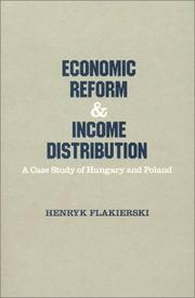 Cover of: Economic reform & income distribution: a case study of Hungary and Poland