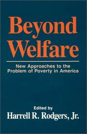 Cover of: Beyond welfare by edited by Harrell R. Rodgers, Jr.