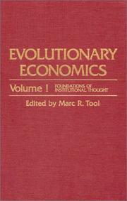 Evolutionary economics by Marc R. Tool