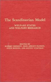 Cover of: The Scandinavian Model: Welfare States and Welfare Research (Comparative Public Policy Analysis)