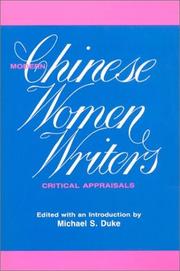 Cover of: Modern Chinese Women Writers by Michael S. Duke