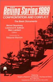 Cover of: Beijing Spring, 1989: Confrontation and Conflict  by Michel Oksenberg, Lawrence R. Sullivan