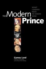 Cover of: The Modern Prince: What Leaders Need to Know Now