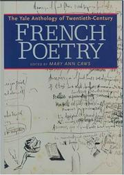 Cover of: The Yale anthology of twentieth-century French poetry