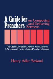 Cover of: A Guide for Preachers on Composing and Delivering Sermons by Henry, Adler Sosland