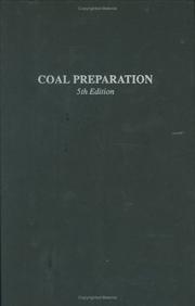 Cover of: Coal preparation