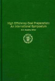 Cover of: High Efficiency Coal Preparation: An International Symposium