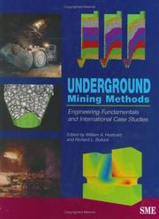 Cover of: Underground Mining Methods by 