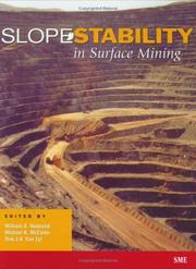 Cover of: Slope Stability in Surface Mining