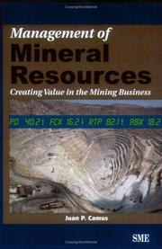 Cover of: Management of Mineral Resources | Juan P. Camus