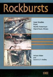Rockbursts by Wilson Blake, David G. F. Hedley