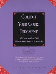 Cover of: Collect your court judgment by Gini Graham Scott