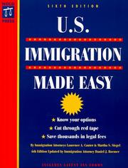 Cover of: U.S. Immigration Made Easy (6th ed)