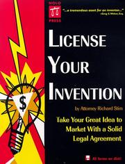 Cover of: License your invention by Richard Stim