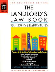 Cover of: The landlord's law book by David Wayne Brown