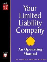 Cover of: Your limited liability company by Anthony Mancuso