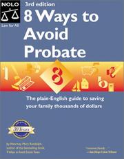 Cover of: 8 Ways to Avoid Probate