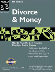 Cover of: Divorce and money by Violet Woodhouse, Violet Woodhouse