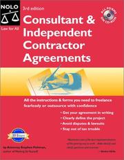 Consultant & independent contractor agreements by Stephen Fishman