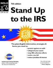 Cover of: Stand up to the IRS | Frederick W. Daily