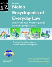 Cover of: Nolo's encyclopedia of everyday law by by Shae Irving & Nolo editors.