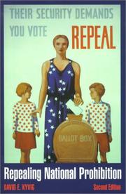 Cover of: Repealing National Prohibition by David E. Kyvig