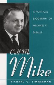 Cover of: Call me Mike: a political biography of Michael V. DiSalle