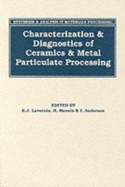 Cover of: Synthesis and Analysis in Materials Processing: Characterization and Diagnostics of Ceramics and Metal Particulate Processing