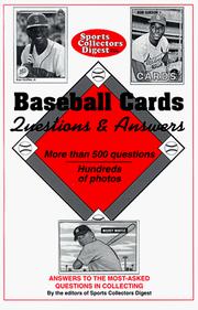 Cover of: Sports collectors digest baseball cards questions & answers